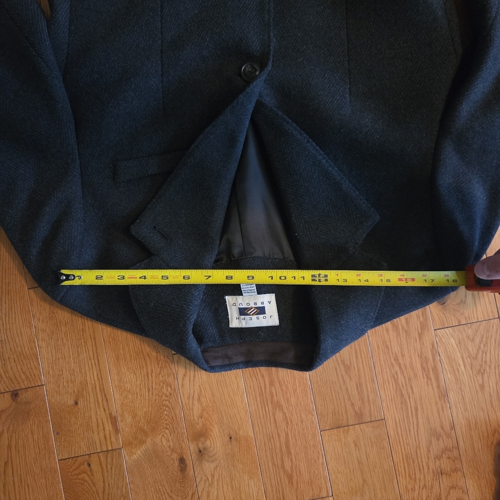 Joseph Abboud Charcoal Wool Peacoat - Picture 8 of 8